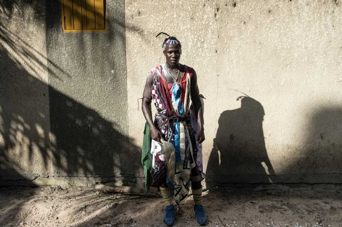Cedric Diatta in traditional dress Cedric Diatta in traditional dress
