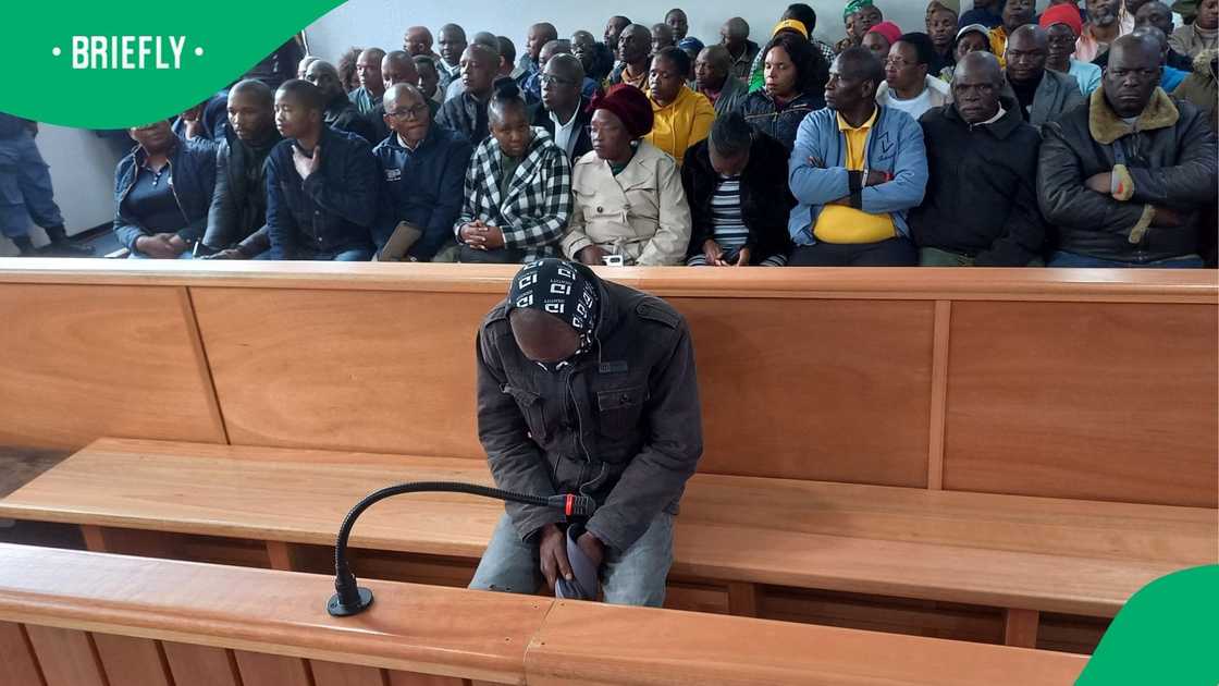 Siphosoxolo Myekethe appears in court, charged with the murders of 18 people. Siphosoxolo Myekethe appears in court, charged with the murders of 18 people.