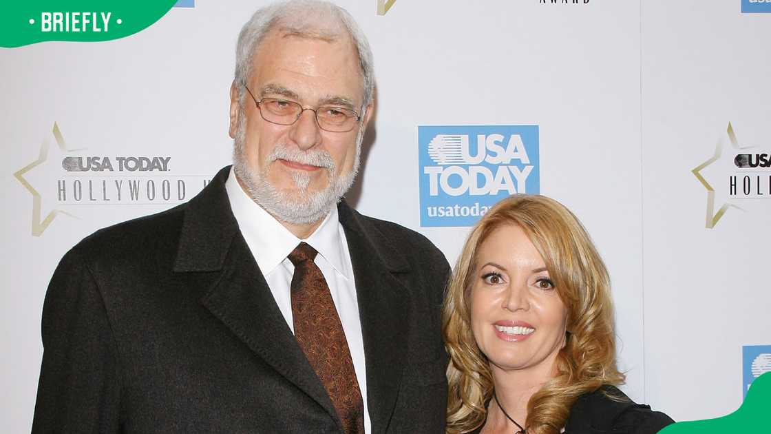 Phil Jackson and Jeanie Buss in Beverly Hills