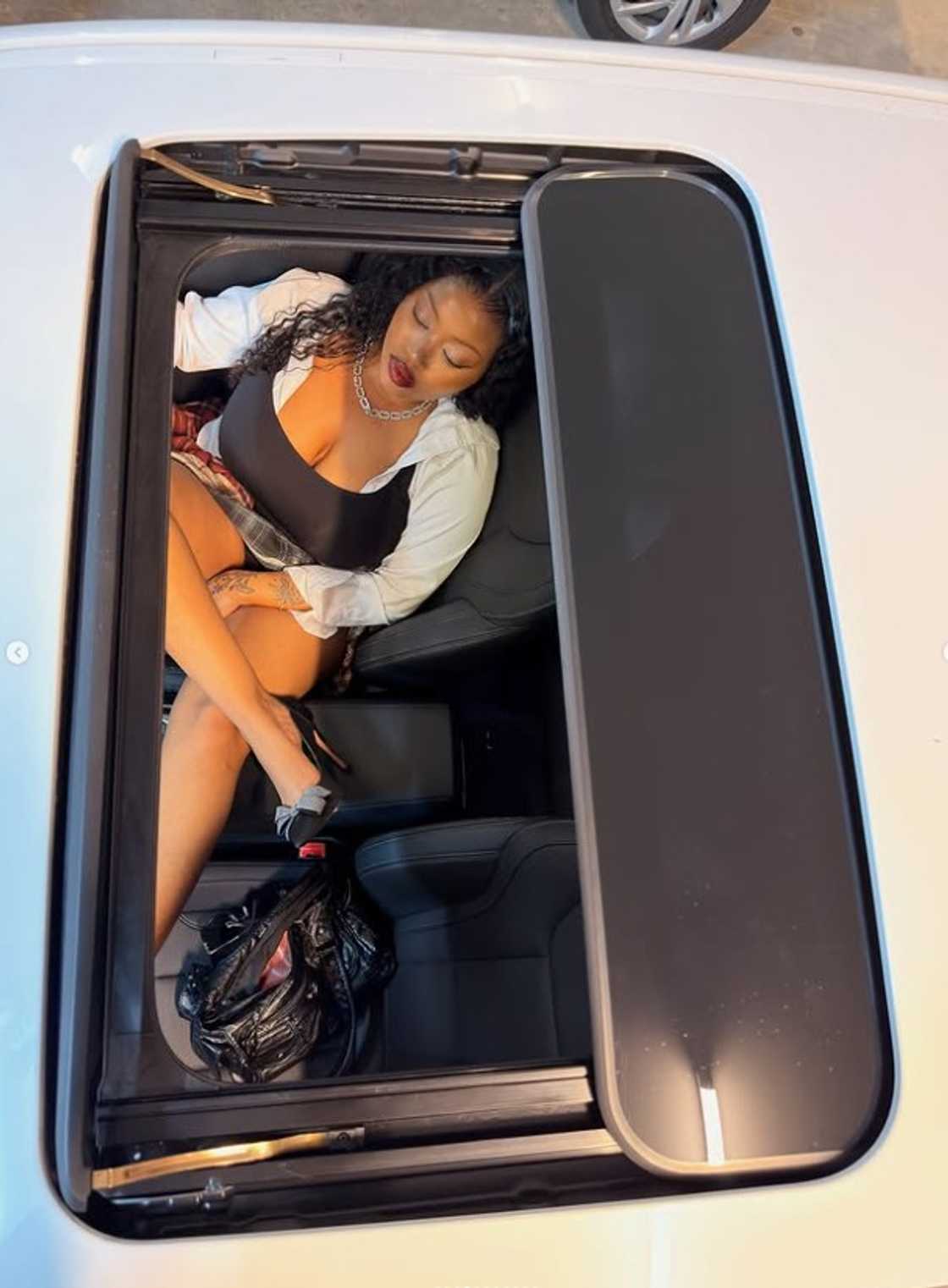 Tefelo also celebrated buying a BMW in 2025 Tefelo also celebrated buying a BMW in 2025