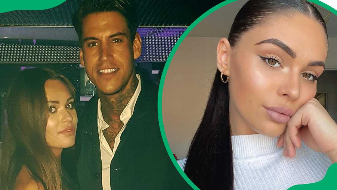 Emma-Jane Woodhams and Terry Walsh (L). The Instagram model (R) Emma-Jane Woodhams and Terry Walsh (L). The Instagram model (R)
