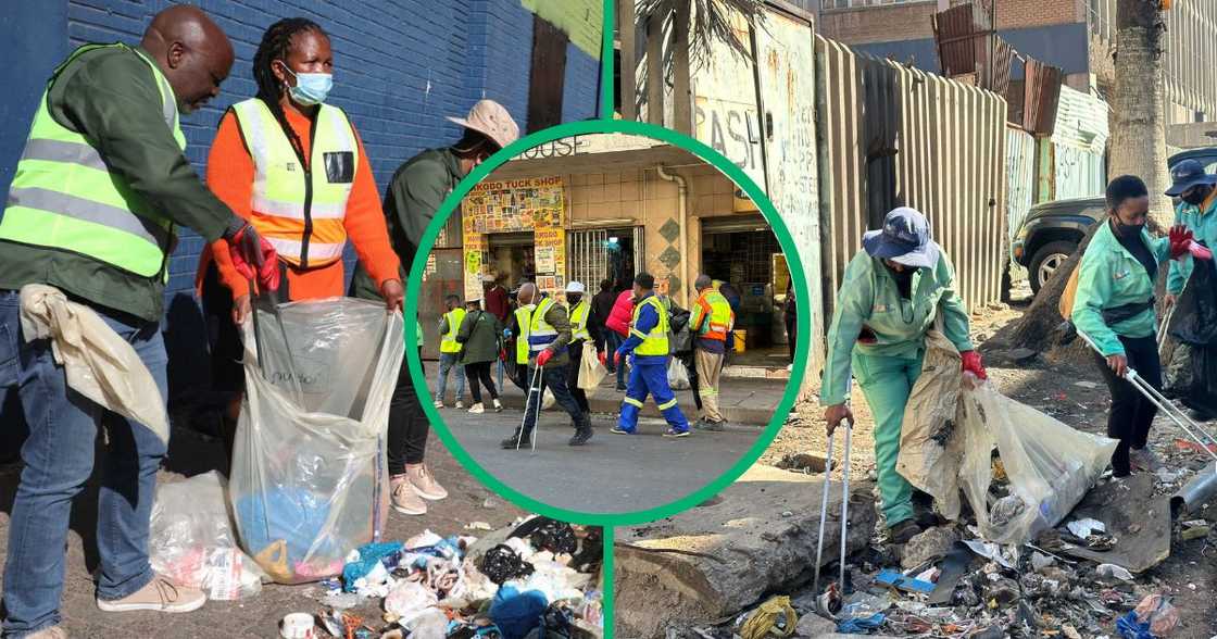 Joint forces clean up the city Joint forces clean up the city