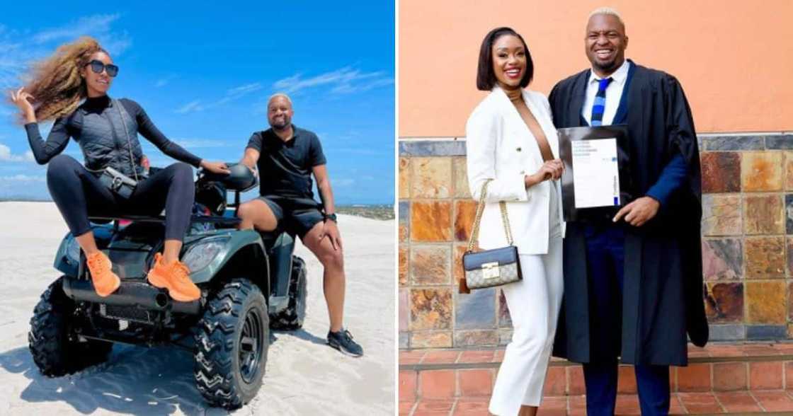 Itu Khune and his wife Sphelele serve couple goals