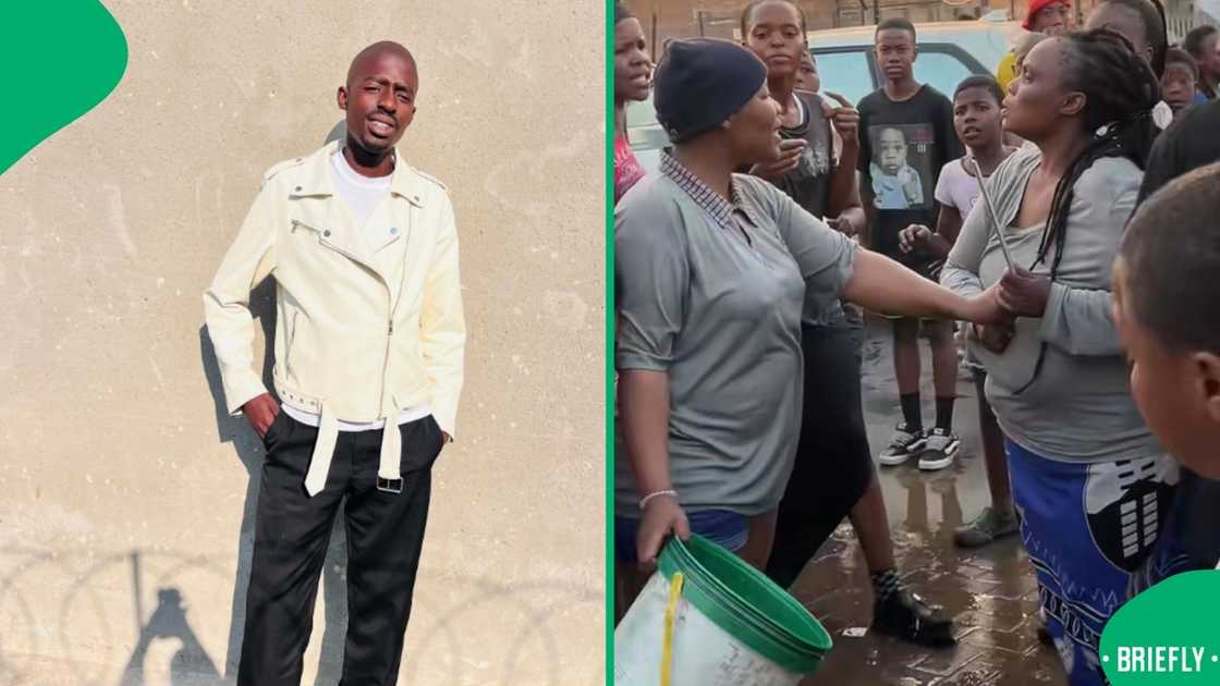 Some of the people they group threw water at were not happy with their act Some of the people they group threw water at were not happy with their act