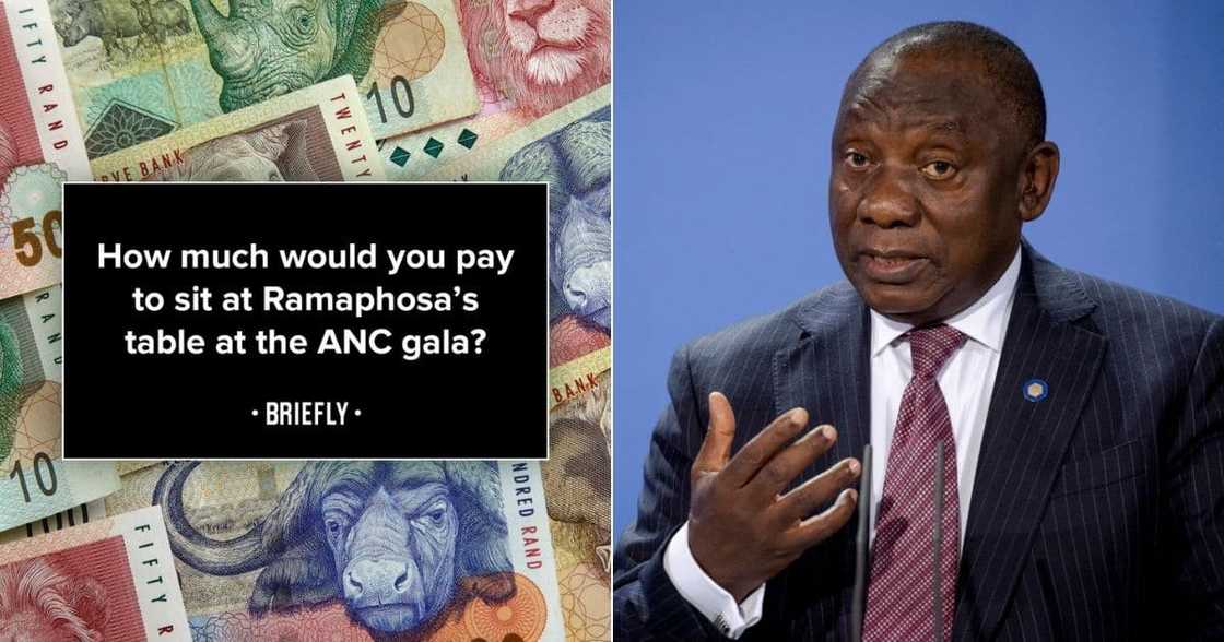 Mzansi, Cyril Ramaphosa, ANC Gala Dinner, 1.2 Million, South Africa Mzansi, Cyril Ramaphosa, ANC Gala Dinner, 1.2 Million, South Africa