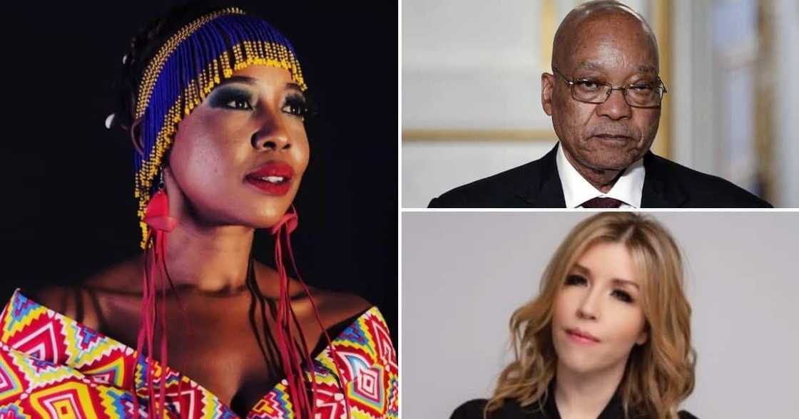 Ntsiki Mazwai, Jacob Zuma, and Karyn Maughan