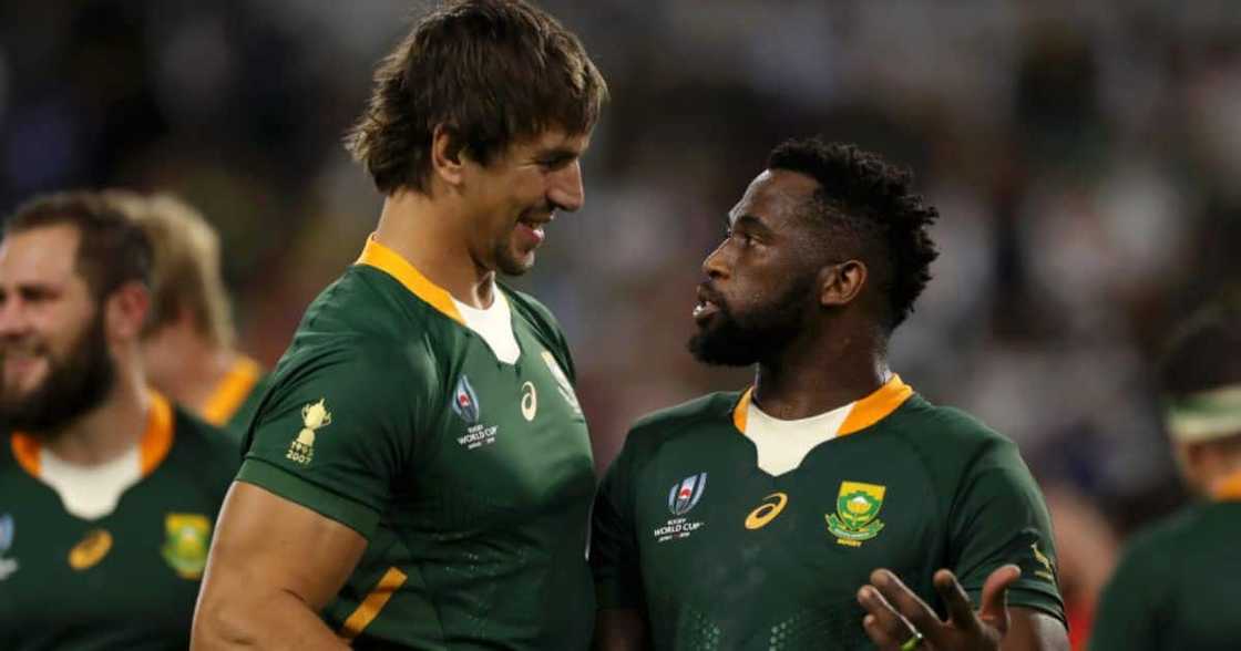 Eben Etzebeth and Siya Kolisi Eben Etzebeth and Siya Kolisi