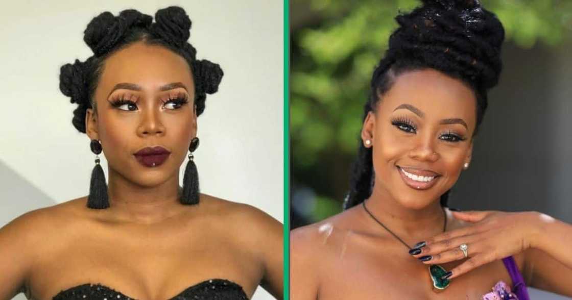 Bontle Modiselle shows off a new hairstyle on Instagram while visiting Rwanda. Bontle Modiselle shows off a new hairstyle on Instagram while visiting Rwanda.