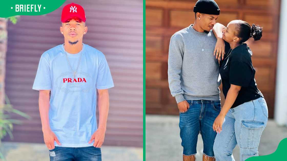 Tebogo and his girlfriend, Amanda Tebogo and his girlfriend, Amanda