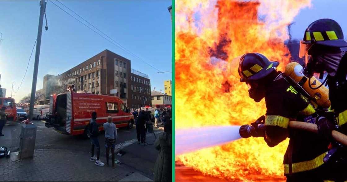 Over 50 people have been killed and 43 injured in a Johannesburg CBD building fire Over 50 people have been killed and 43 injured in a Johannesburg CBD building fire