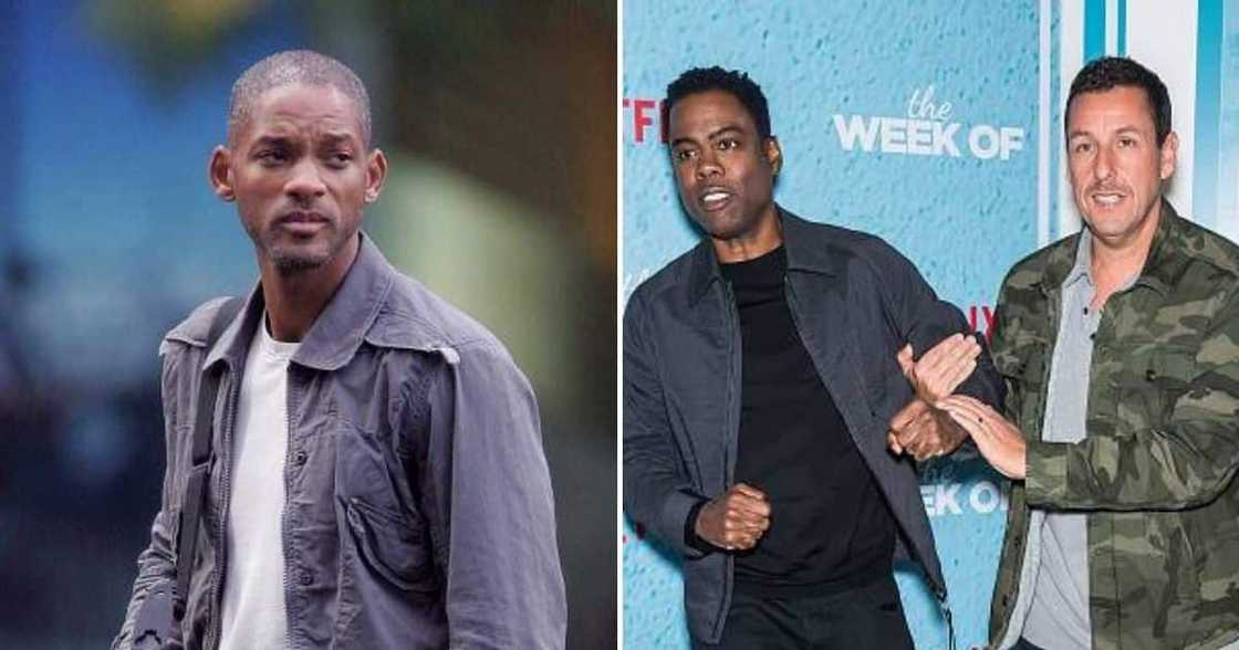 Adam Sandler, Chris Rock, Will Smith, Jada Pinkett Smith, Oscar Awards Adam Sandler, Chris Rock, Will Smith, Jada Pinkett Smith, Oscar Awards