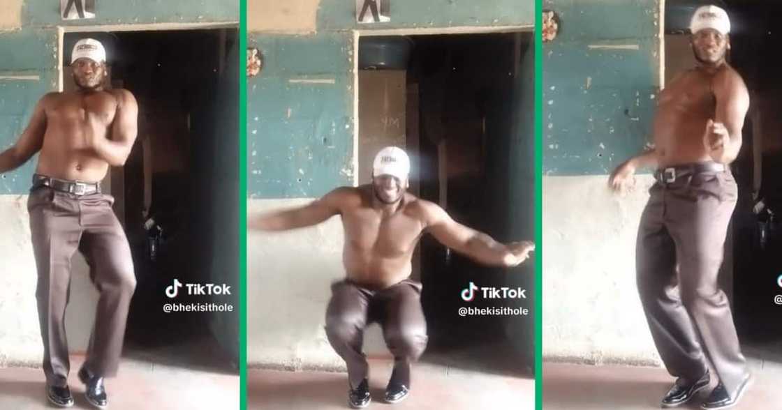 A Zulu man posted a dance video on TikTok A Zulu man posted a dance video on TikTok