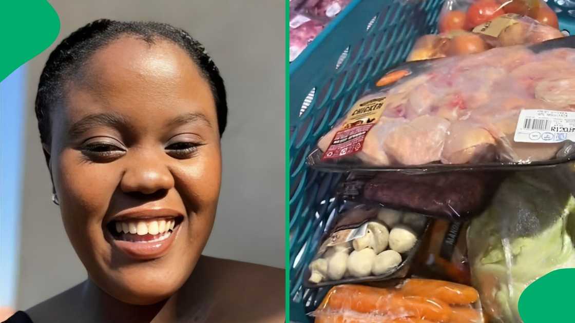 A young woman shared a money-saving method she used while shopping. A young woman shared a money-saving method she used while shopping.