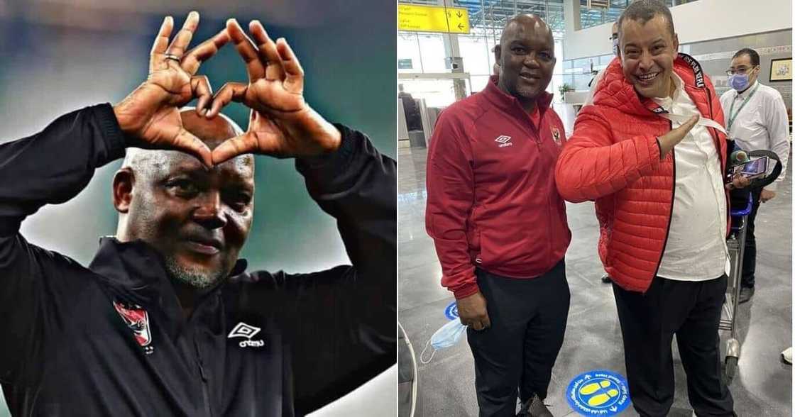 Al Ahly coach Pitso Mosimane has sent a lovely message for Africa Day celebrations. Image: @TheRealPitsoMosimane/Instagram