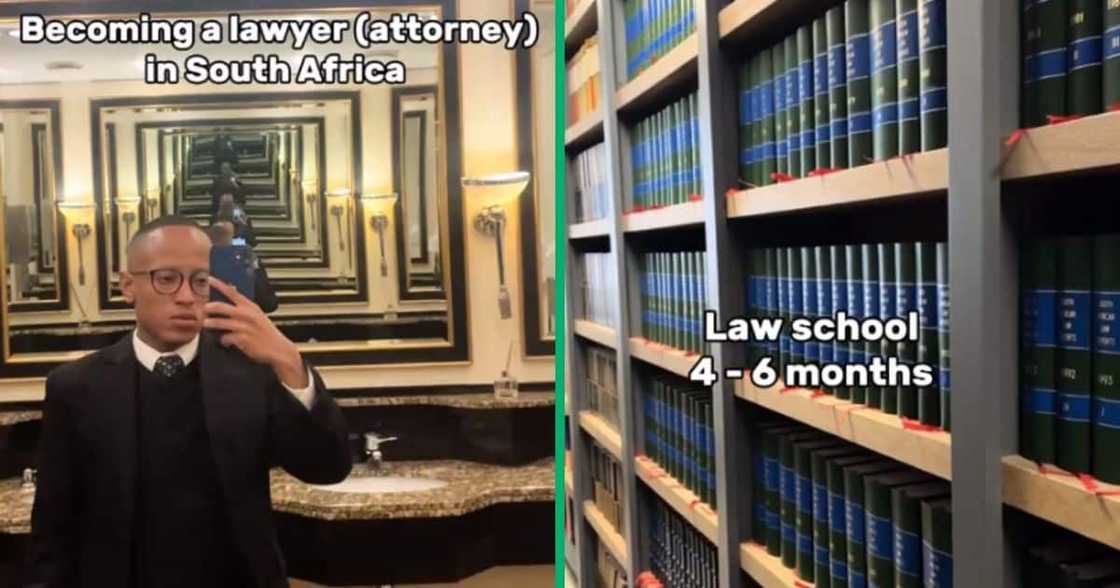 A young man shared insightful information on becoming an attorney in South Africa.