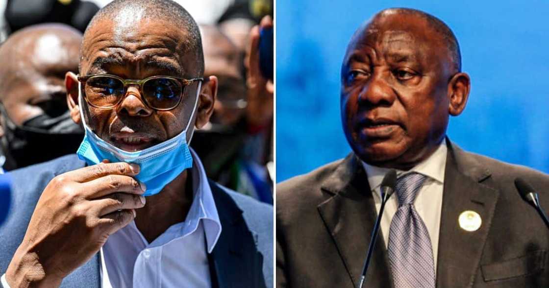 Ace Magashule and President Cyril Ramaphosa Ace Magashule and President Cyril Ramaphosa