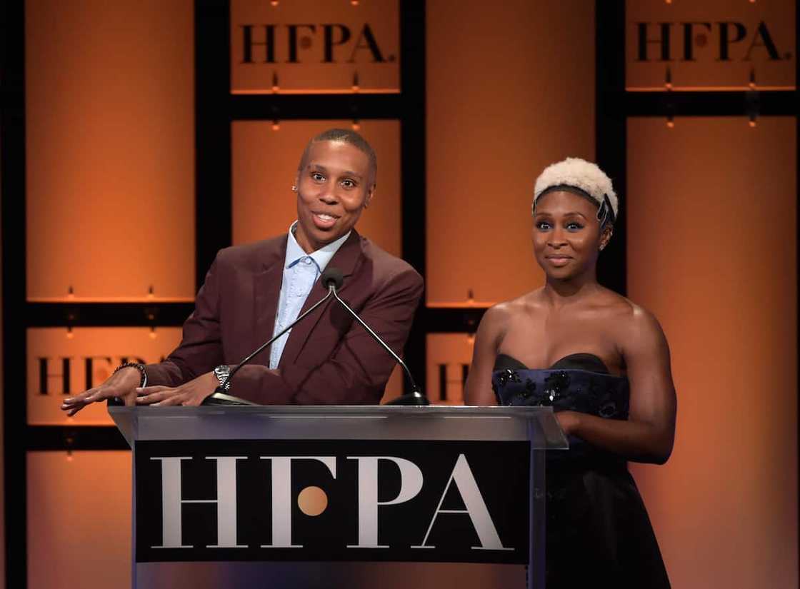 Lena Waithe and Cynthia Erivo at The Beverly Hills Hotel Lena Waithe and Cynthia Erivo at The Beverly Hills Hotel
