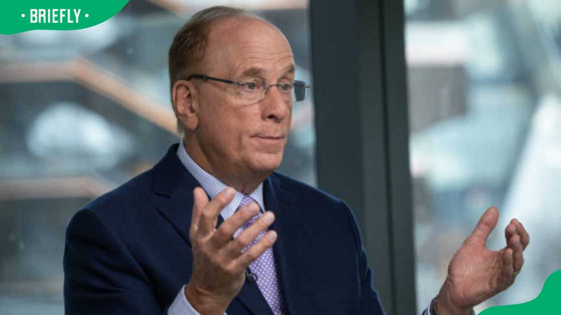 Larry Fink during a Bloomberg Television interview Larry Fink during a Bloomberg Television interview