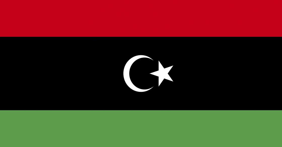 The flag of Libya