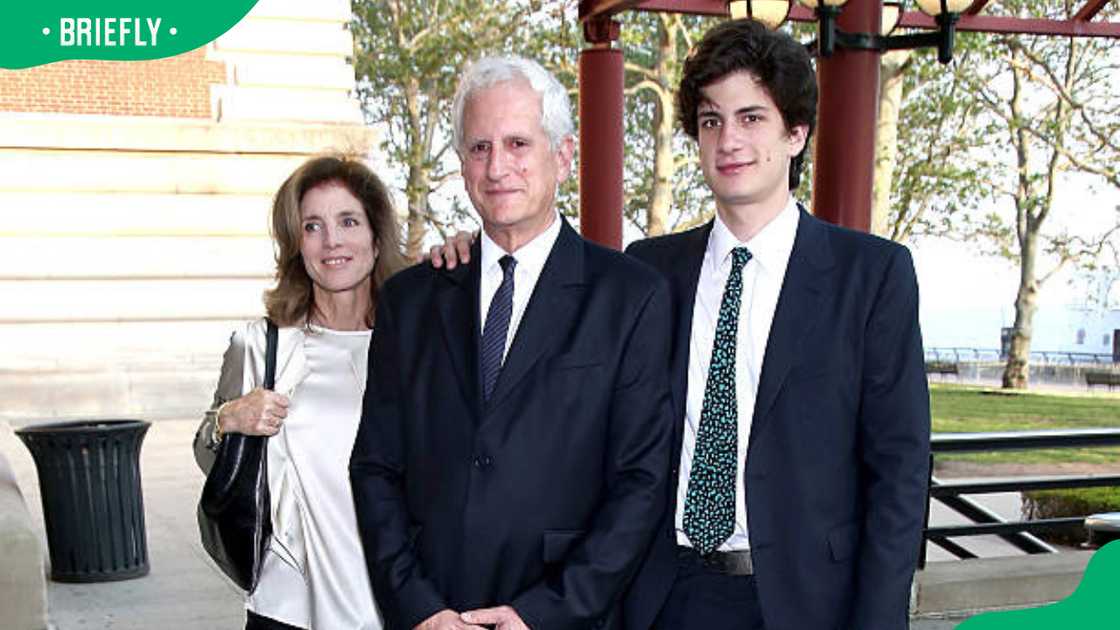 Jack Schlossberg and his parents, Caroline Kennedy and Edwin Schlossberg