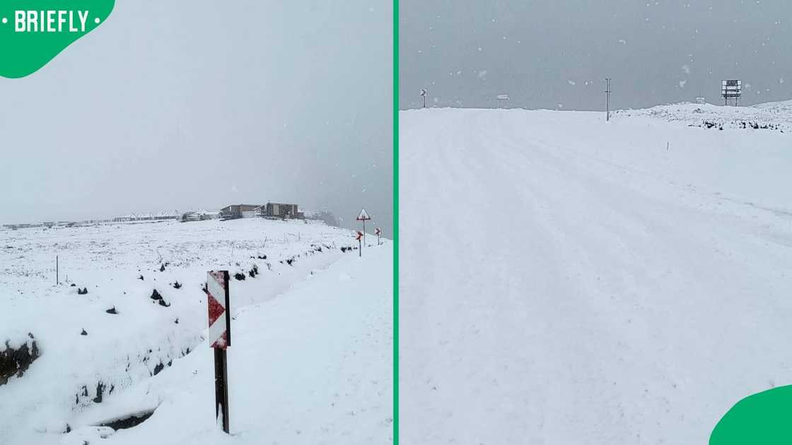 Heavy snowfall hit the Drakensberg region Heavy snowfall hit the Drakensberg region