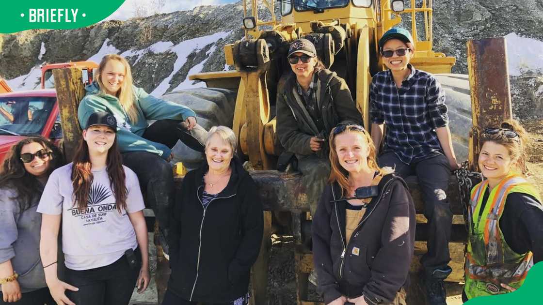Monica Beets and her lady crew of miners