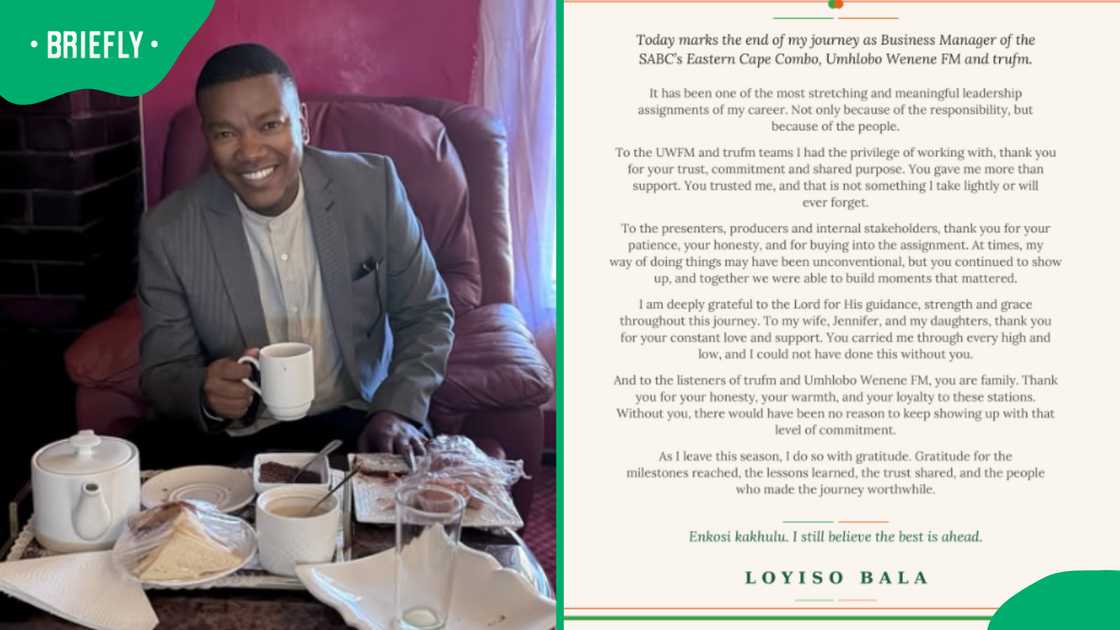 Loyiso Bala announced his exit from SABC’s Umhlobo Wenene and True FM Radio Stations