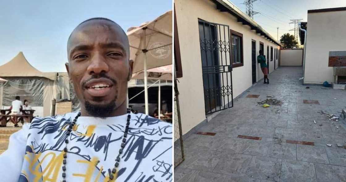 Twitter user Alson Manyama and his rooms Twitter user Alson Manyama and his rooms