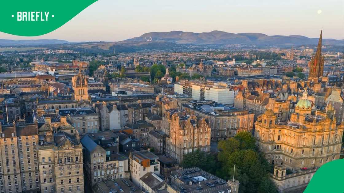 An overview of Edinburgh.