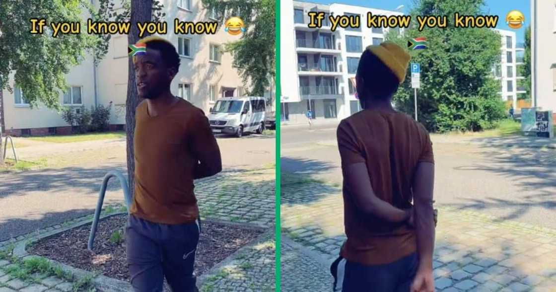 The man does the Phara walk The man does the Phara walk