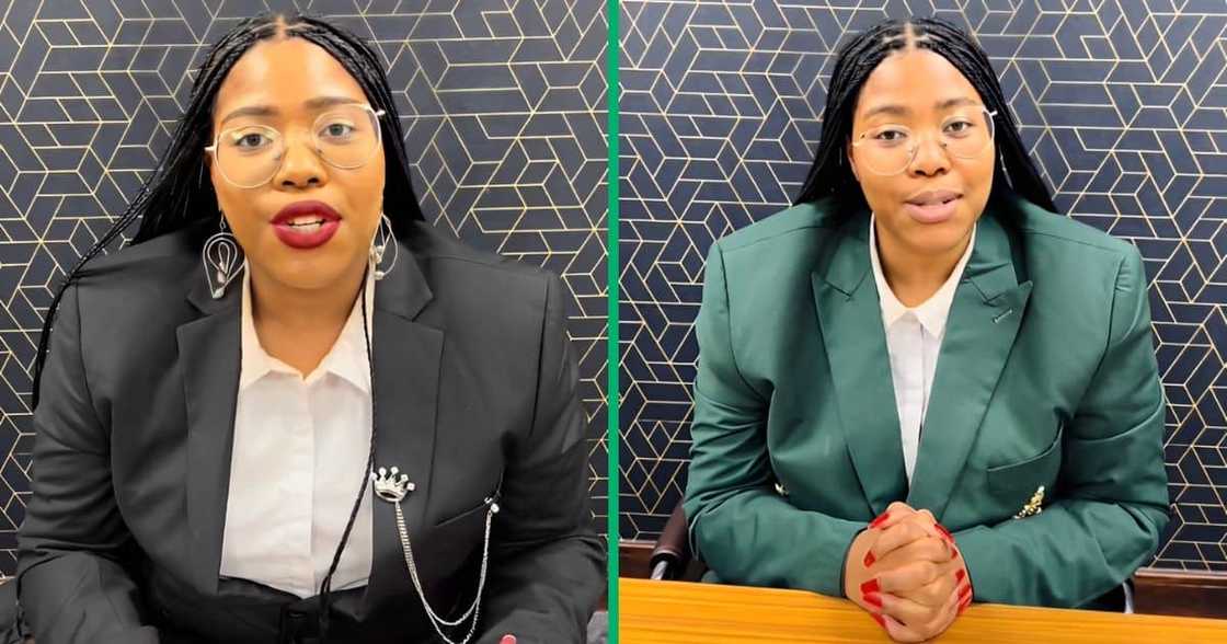 A lawyer shared a video showing how she made it to court in a taxi A lawyer shared a video showing how she made it to court in a taxi