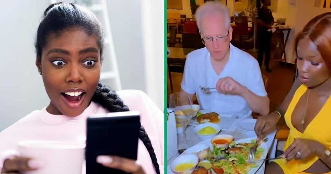 A video of a couple's dinner date shocked social media users A video of a couple's dinner date shocked social media users