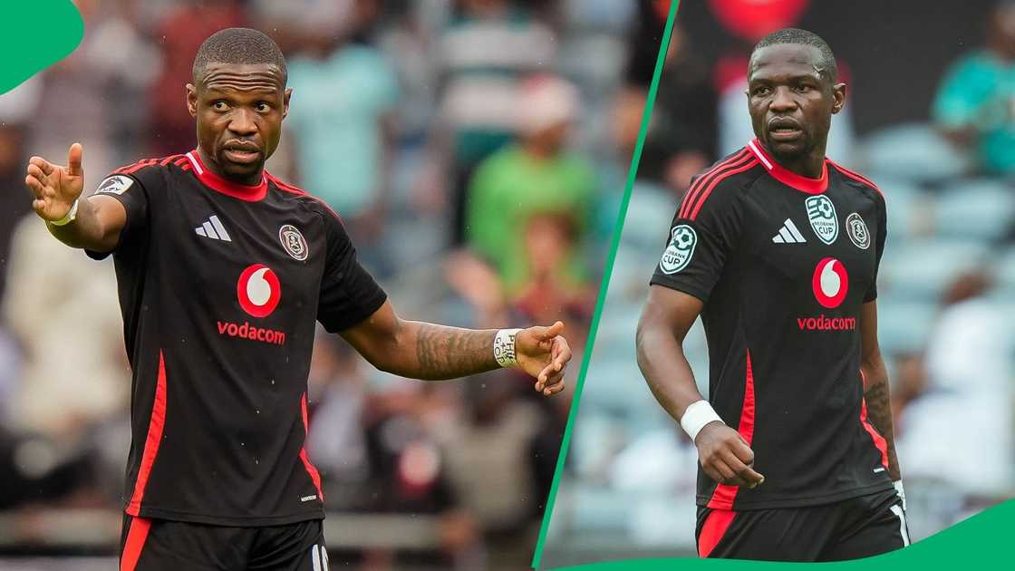 Striker Tshegofatso Mabasa is chasing several records at Orlando Pirates.