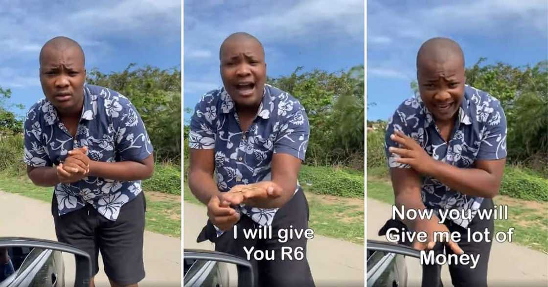 man pretends to spot BI Phakathi man pretends to spot BI Phakathi