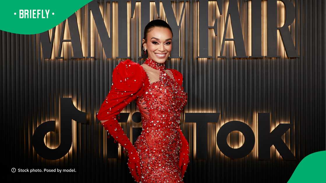 Pearl Thusi celebrated her big win. Pearl Thusi celebrated her big win.