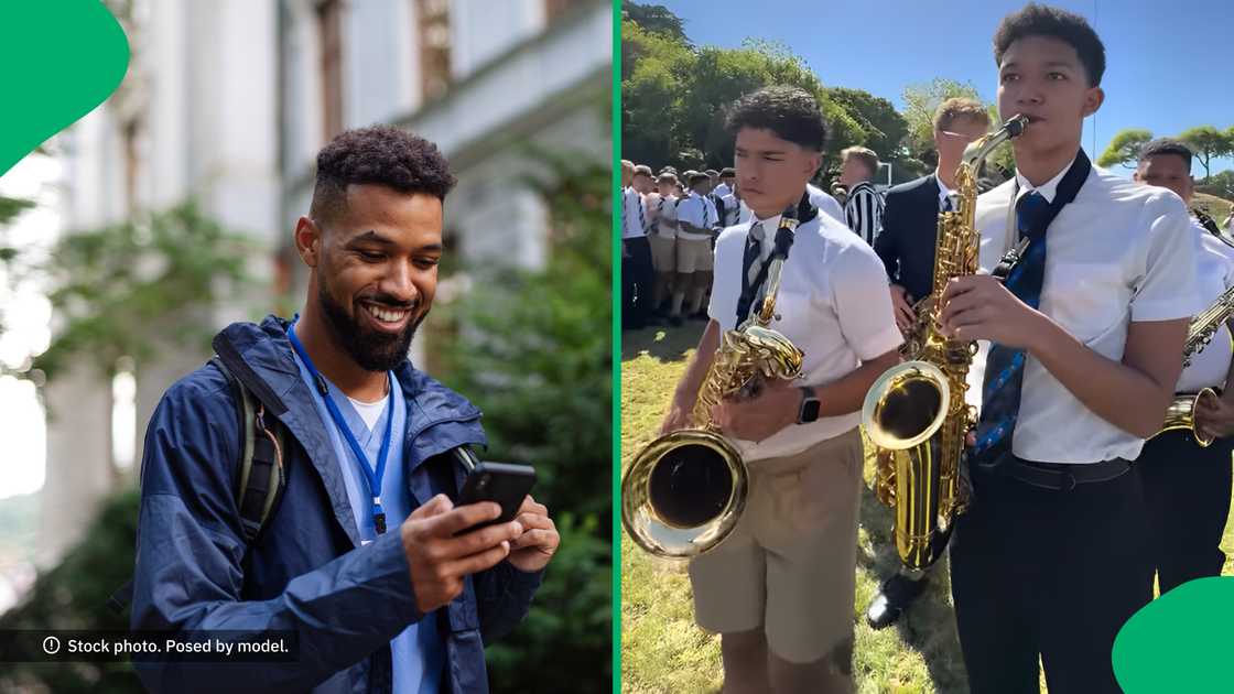 South Africans enjoyed the "All of the Lights" rendition a high school band played. South Africans enjoyed the "All of the Lights" rendition a high school band played.