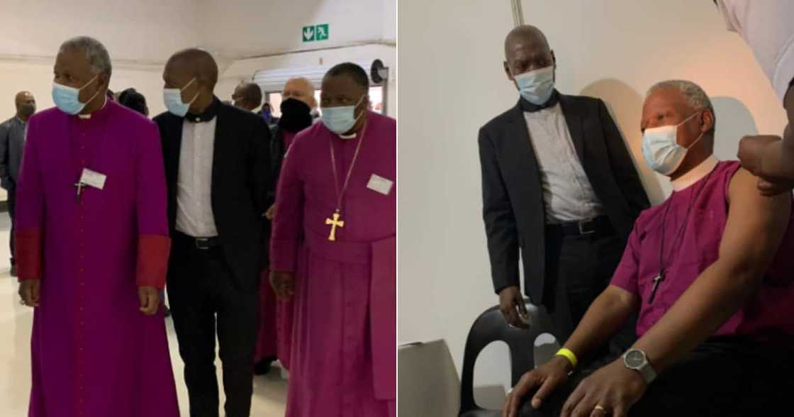 LOL: Archbishop Magkoba Gets Vaccinated, Mzansi Shares Hilarious Reactions LOL: Archbishop Magkoba Gets Vaccinated, Mzansi Shares Hilarious Reactions