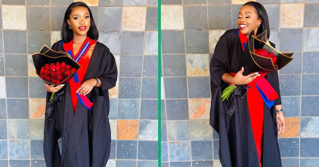 The lady in Limpopo obtained her degree in Media Studies and is a master's candidate The lady in Limpopo obtained her degree in Media Studies and is a master's candidate