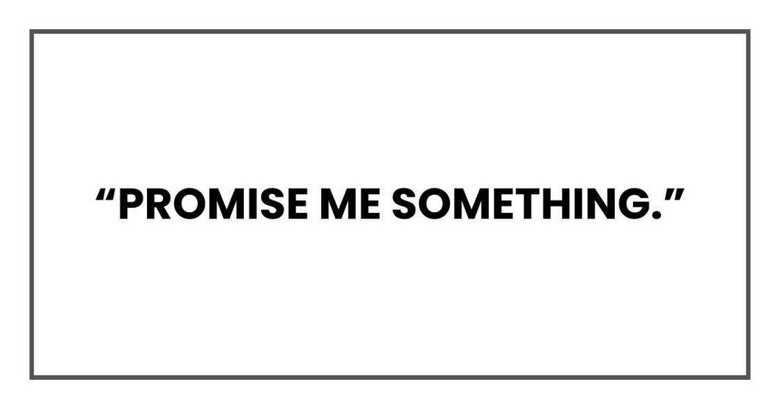PROMISE ME