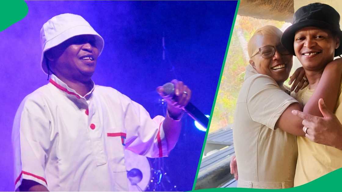 Mandla Spikiri and his wife celebrate their anniversary. Mandla Spikiri and his wife celebrate their anniversary.