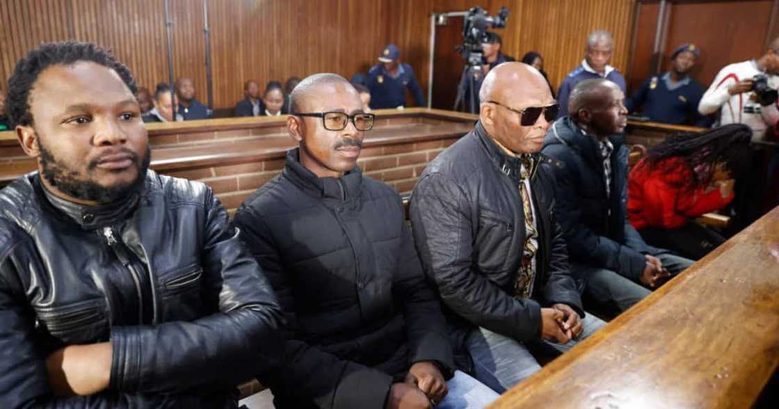 The five people accused of helping Thabo Bester escape jail appear at the Bloemfontein Magistrate's Court The five people accused of helping Thabo Bester escape jail appear at the Bloemfontein Magistrate's Court
