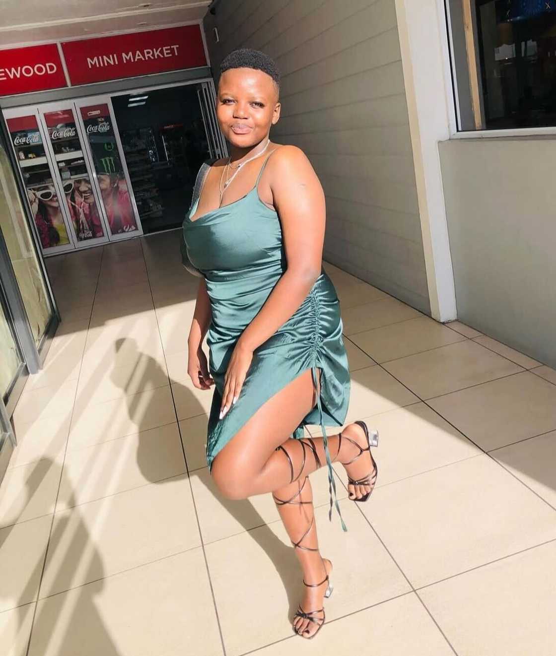 A lady received a brand new car for her graduation from her mother. A lady received a brand new car for her graduation from her mother.