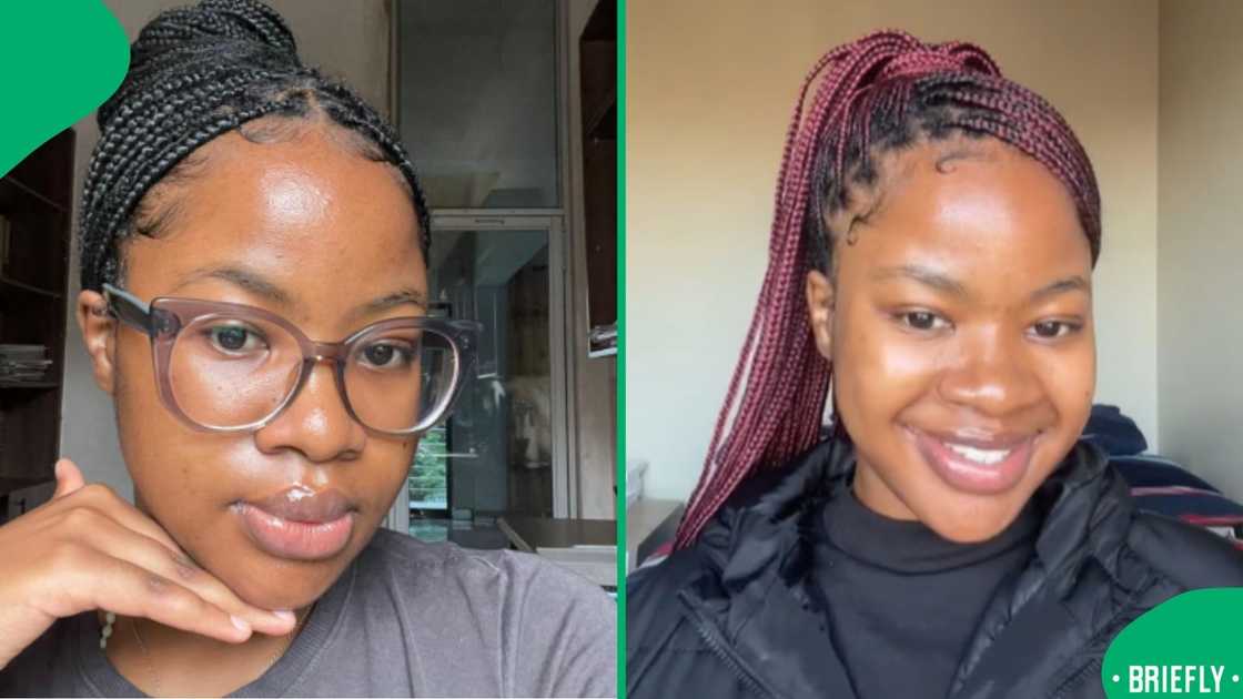 Another angle showed her sharing her story about life after graduation, drawing attention to youth joblessness in South Africa Another angle showed her sharing her story about life after graduation, drawing attention to youth joblessness in South Africa