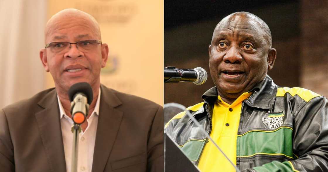 President Cyril Ramaphosa, Premier Stanely Mathabatha, Limpopo, Escorted, ANC Women's League, Event, Lebowakgomo, Lillian Ngoyi memorial lecture President Cyril Ramaphosa, Premier Stanely Mathabatha, Limpopo, Escorted, ANC Women's League, Event, Lebowakgomo, Lillian Ngoyi memorial lecture