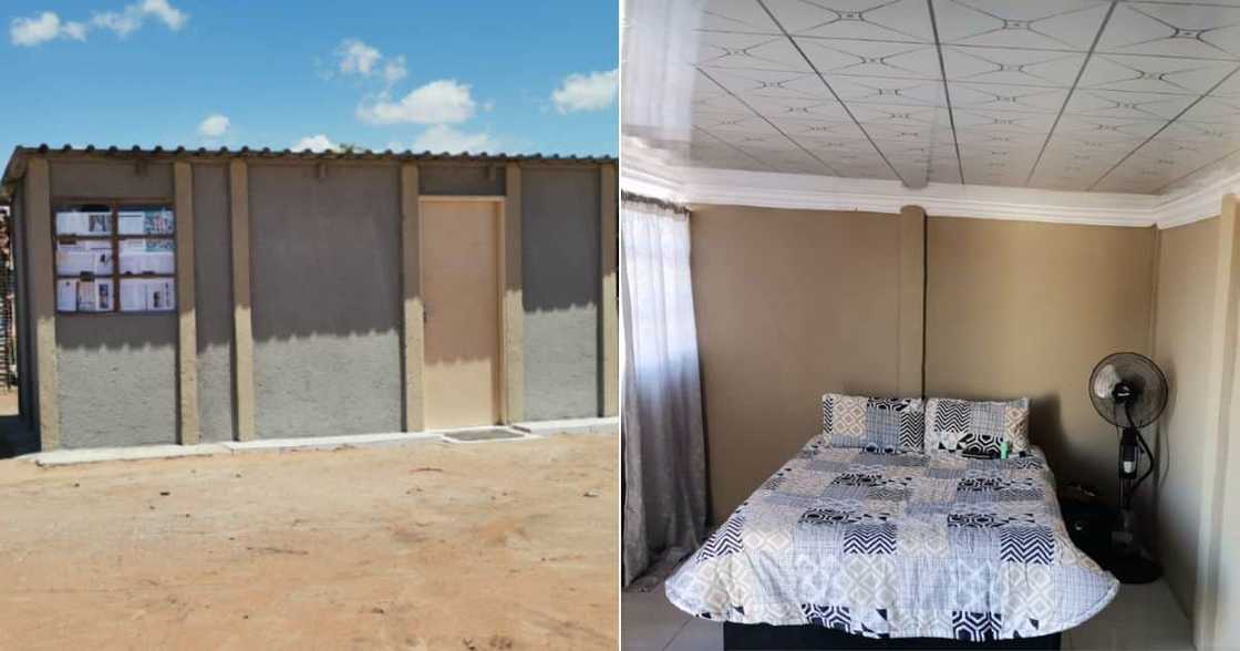 Man builds R25k small apartment