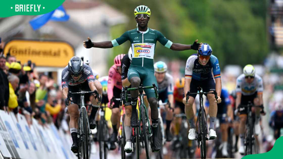 Biniam Girmay at Tour de France Biniam Girmay at Tour de France