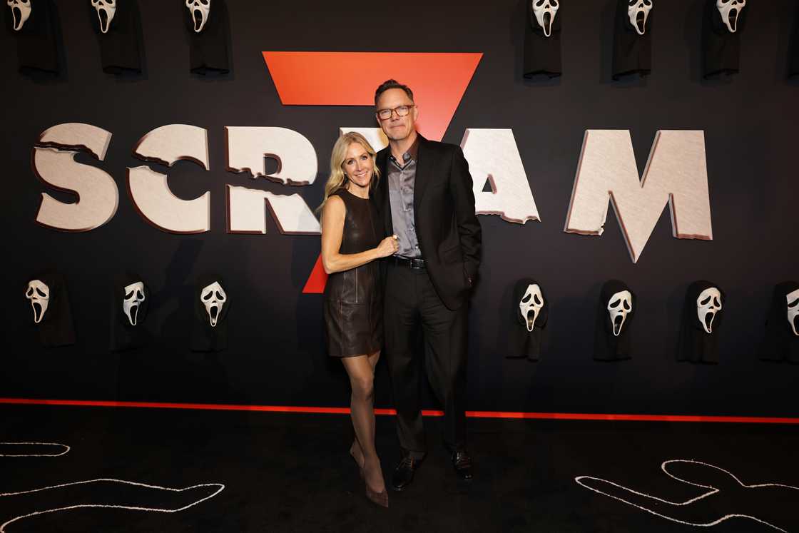 Heather Helm and Matthew Lillard attend the "Scream 7" Global Premiere After Party at Paramount Pictures Studios in Los Angeles, California Heather Helm and Matthew Lillard attend the "Scream 7" Global Premiere After Party at Paramount Pictures Studios in Los Angeles, California