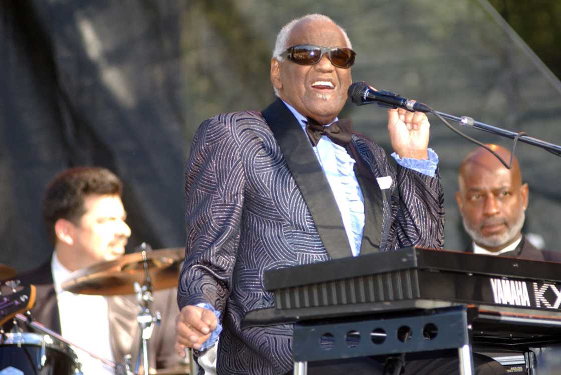 Ray Charles performs at the Santa Cruz Blues Festival