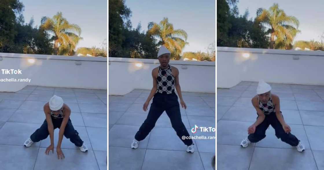 TikTok user @coachella.randy shared a video of himself effortlessly grooving from the group up