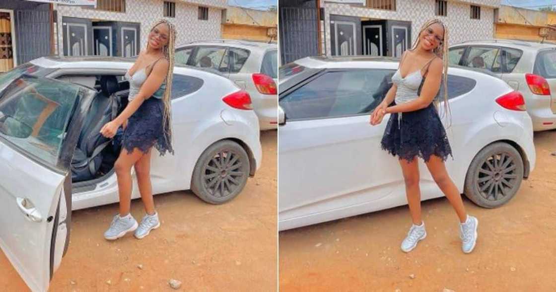 Stunning, Mzansi, Lady Celebrates, Delighted, After Buying, First Car, 21, Success Stunning, Mzansi, Lady Celebrates, Delighted, After Buying, First Car, 21, Success